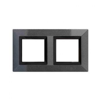 Рамка из металла темно-серая 4 модуля DKC Avanti 4403854 фото