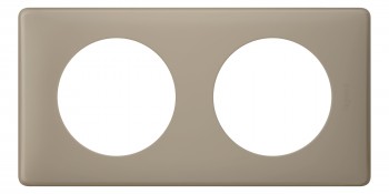 066722 Рамка Celiane Классика Серый перкаль 2-постовая Legrand фото