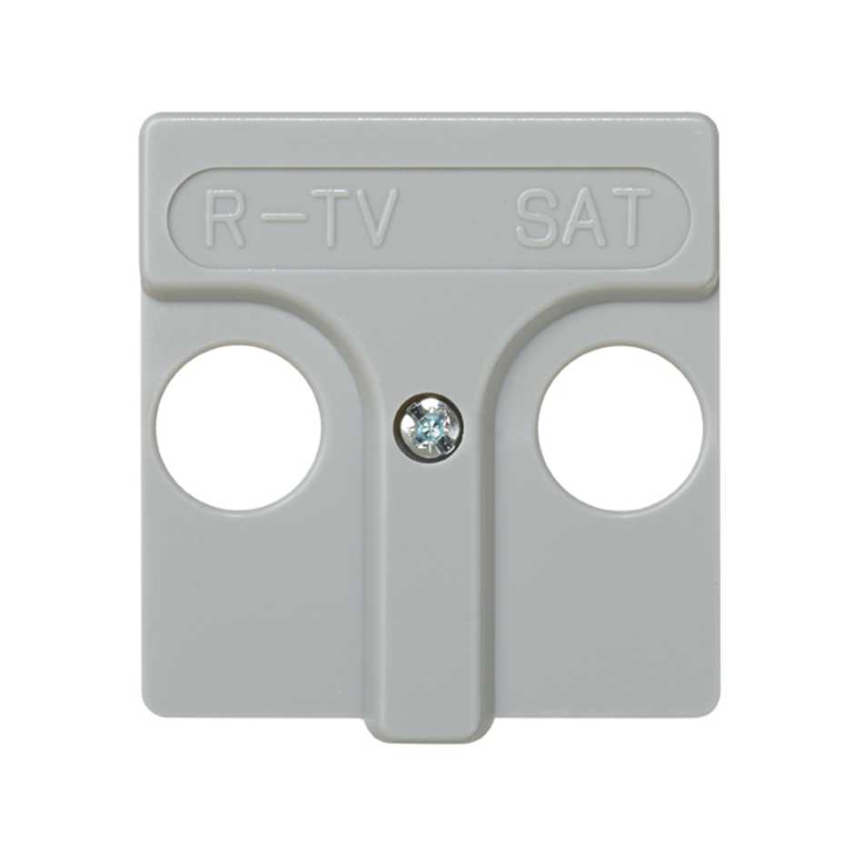 

27097-37 Накладка на розетку телевизионную R-TV+SAT, широкий модуль, Simon 27, серый, 27097-37