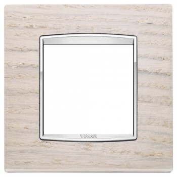 20642.C32 Рамка Eikon Chrome Classica Дуб выбеленый 2 модуля Vimar фото