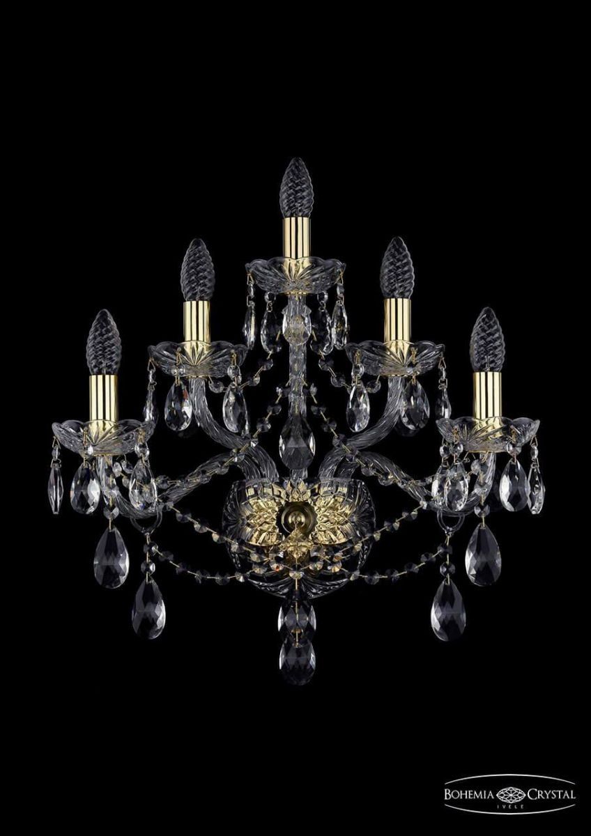 

Бра Bohemia Ivele 1415B/2+2+1/200/XL/G, Золотой, 1415 1415B/2+2+1/200/XL/G