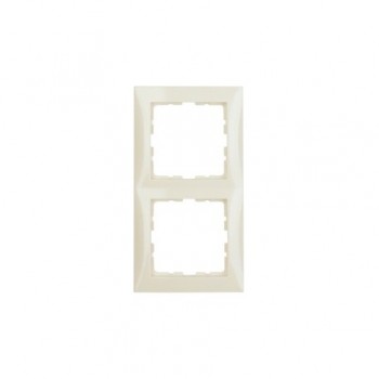 10129909 Рамка S.1 Полярная белизна матовый 2-постовая вертикальная Berker фото
