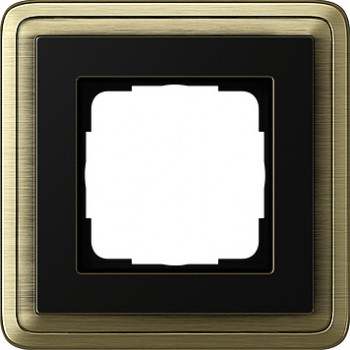 0211622 Рамка Classix Бронза / Черный 1-постовая Gira фото