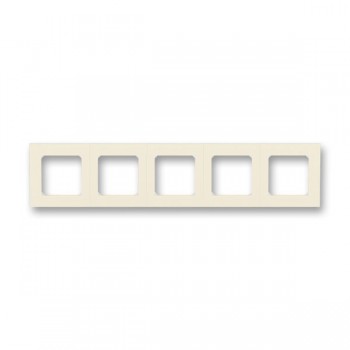 3901H-A05050 17W Рамка ABB Levit  Слоновая кость / Белый 5-постовая 2CHH015050A6017 фото