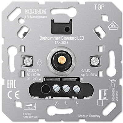 1730DD Роторный диммер стандарт LED Jung фото