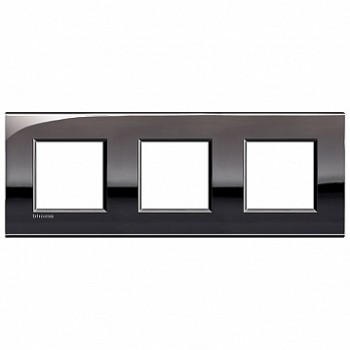 Рамка 2 + 2 + 2 модуля, олово Bticino Living Light Air LNE4802M3PT фото