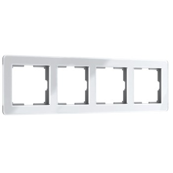 W0042701 Рамка на 4 поста Acrylic белый Werkel a062131 фото