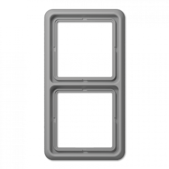 CD582WUGR Рамка CD Ударопрочная Серый 2-постовая Jung фото