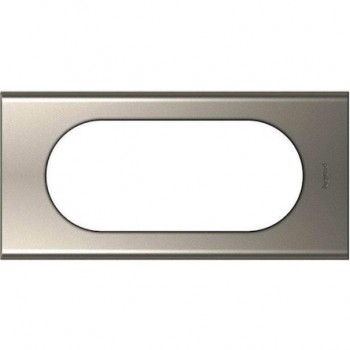 069115 Рамка Celiane Металл Никель велюр 4/5-модульная Legrand фото