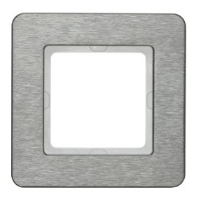 10116083 Рамка Q.7 Нержавеющая сталь 1-постовая Berker фото