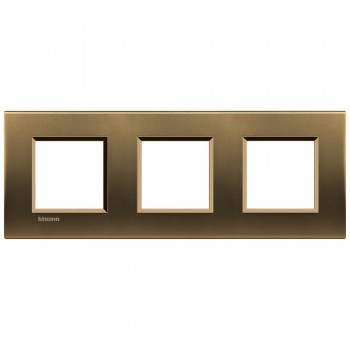 LNA4802M3BZ Рамка LivingLight Квадрат Бронза 2+2+2 модуля Bticino фото