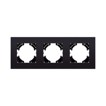 Рамка 3-кратная стекло черный Kollinger Reflex MG RM3BK фото