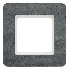 10116020 Рамка Q.7 Бетон 1-постовая Berker фото