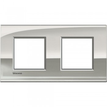 LNE4802M2PL Рамка LivingLight Air Палладий 2+2 модуля Bticino фото