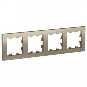 Рамка Шампань 4-постовая Systeme Electric (Schneider Electric) AtlasDesign ATN000504 фото