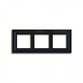 LSD983SW Рамка LS Design Черный 3-постовая Jung фото