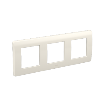 Рамка на 2+2+2 модуля (трехместная) белая RAL9010 75013W DKC Brava фото