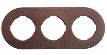 34803802 Рамка 3-ная, дерево махагон Fontini DO фото