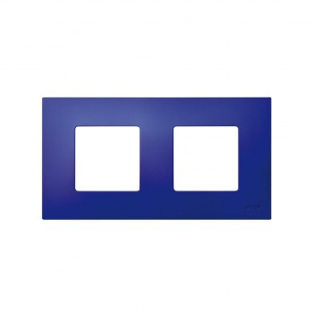 2700627-083 Накладка декоративная на рамку базовую, 2 поста, Simon 27 Play, Arctic, синий фото