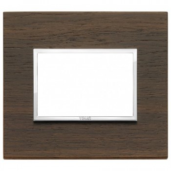 21653.33 Рамка Eikon Evo Венге 3-модульная Vimar фото