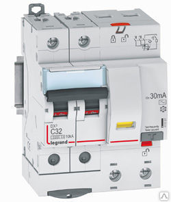 

411150 Дифф.выключатель (УЗО) DX3 2П C16А 10MA-AC 4м, Legrand, DX3 411150