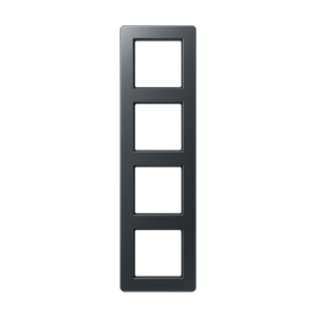 AF584BFANM Рамка A flow Антрацит 4-постовая Jung фото