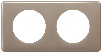 066612 Рамка Celiane Классика кофейный глянец 2-постовая Legrand фото