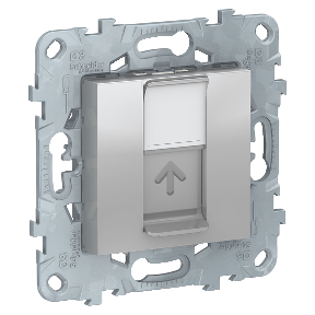 

NU541530 Розетка компьютерная, RJ45, одиночная, кат. 6 UTP, Алюминий Schneider Electric, Unica Studio NU541530
