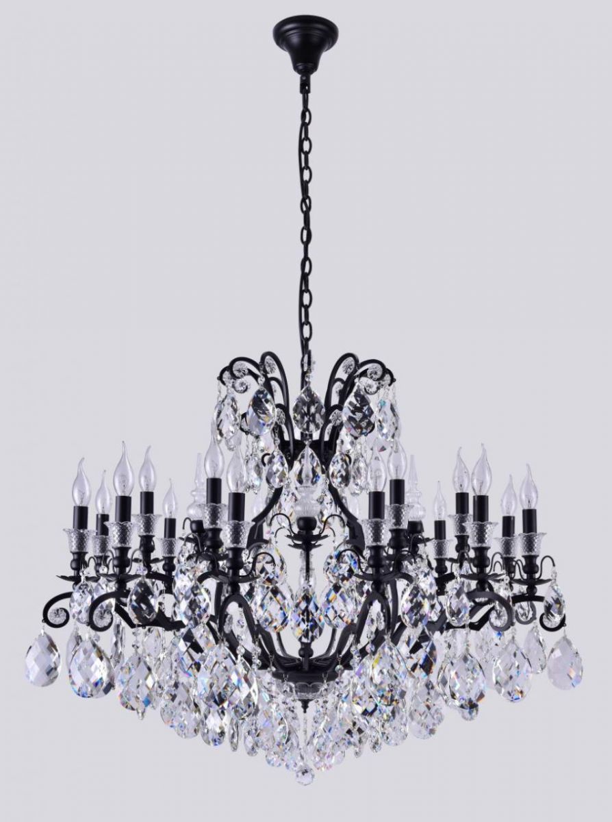 

Подвесная люстра Crystal Lux Magnifico SP19 Black/Transparent, Чёрный, Magnifico Magnifico SP19 Black/Transparent
