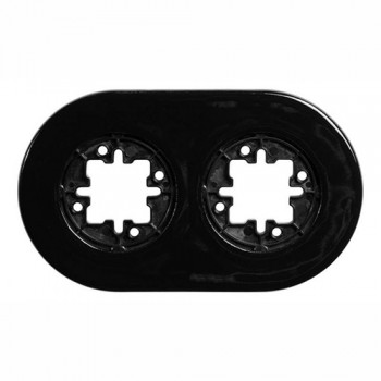 33802272 Рамка DO Black porcelaine 2-постовая Fontini фото