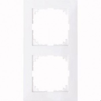 MTN4020-3625 Рамка M-Pure Бриллиантовый белый 2-постовая Merten фото