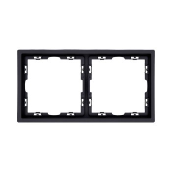 Рамка 2-кратная черный матовый Kollinger Eclipse EC2BK фото