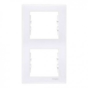 SDN5801121 Рамка Sedna Белый 2-постовая вертикальная Schneider Electric фото