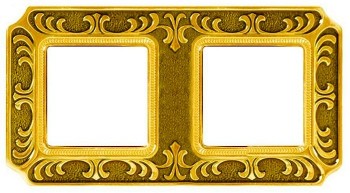 FD01352OB Рамка Siena Bright Gold 2-постовая Fede фото