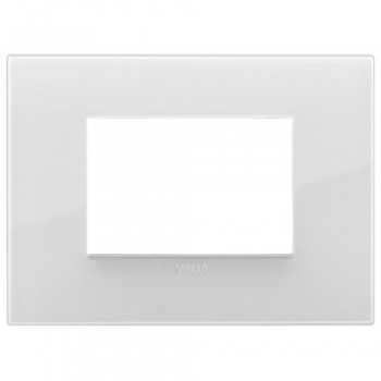 19653.66 Рамка Arke Classic ледяной блеск 3 модуля Vimar фото