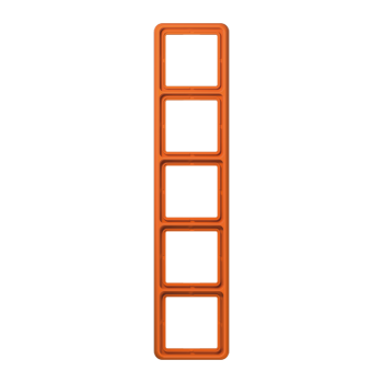 CD585WUO Рамка CD Ударопрочная Оранжевый 5-постовая Jung фото