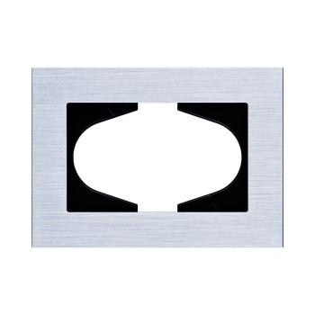 Рамка для двойной розетки серебро Kollinger Reflex AL RA120SR фото