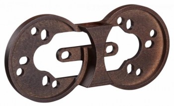 33812802 Do Рамка 2-ная узкая о/п, дерево махагон фото