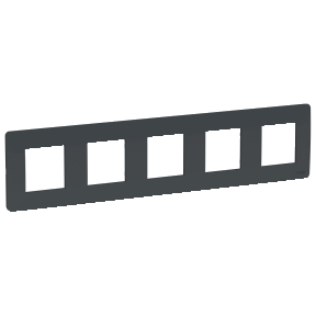NU201054 Рамка Unica Studio Антрацит 5-постовая Schneider Electric фото