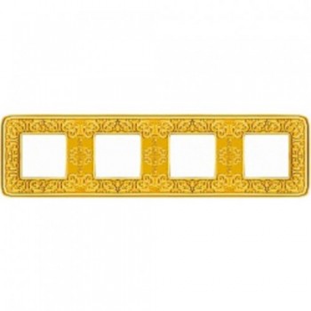 FD01374OB Рамка Emporio Bright Gold 4-постовая Fede фото