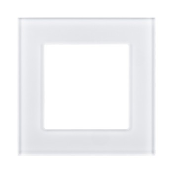 Рамка 1-кратная стекло белый Kollinger Asthetik AS1WH фото