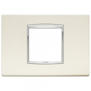 20652.C02 Рамка Eikon Chrome Classica Античный белый 2 модуля Vimar фото