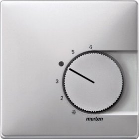 

MTN537460 Центр. плата терморег. с перекл., System Design, цвет алюминий Merten, Artec MTN537460