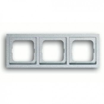 1723-183K-500 Рамка Future Серебристо-алюминиевый 3-постовая ABB фото