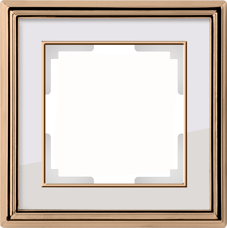 

WL17-Frame-01 Рамка на 1 пост (золото/белый) Palacio Werkel a037677, Palacio WL17-Frame-01 a037677
