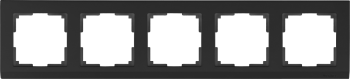 W0051808 Рамка на 5 постов (черный) Stark Werkel a050926 фото