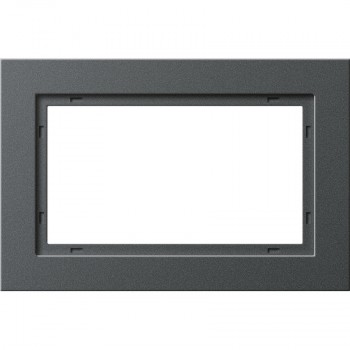 100123 Рамка E2 Антрацит 1,5-постовая Gira фото