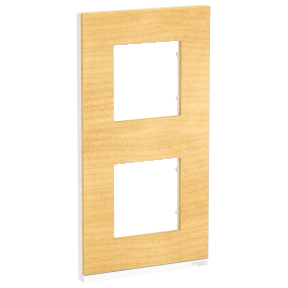 NU6004V83 Рамка Unica Pure Клен / Белый 2-постовая вертикальная Schneider Electric фото