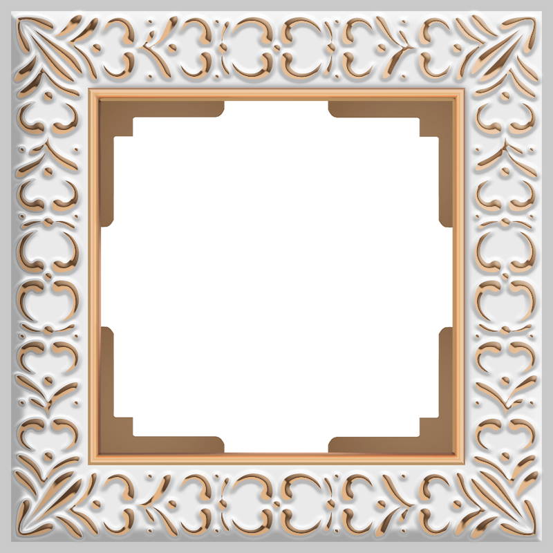 

WL07-Frame-01 Рамка на 1 пост (белое золото) Antik Werkel a036748, Antik WL07-Frame-01 a036748