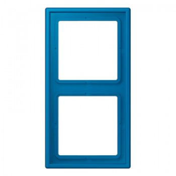 LC98232030 Рамка Les Couleurs Le Corbusier Blue ceruleen 2-постовая Jung фото